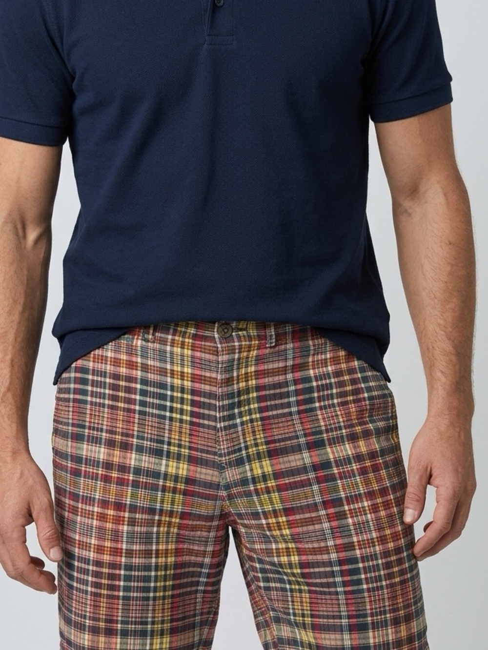 Polo by Ralph Lauren Multicolor Plaid Flat-Front men’s Shorts